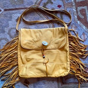 Vintage Deerskin fringe purse